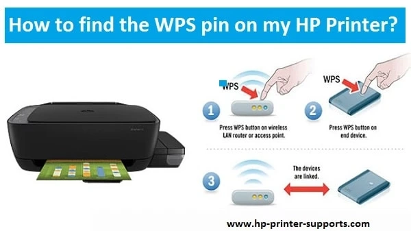 How to find the WPS pin on my HP Printer?