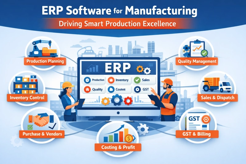ERP Software for Manufacturing Driving Smart Production Excellence