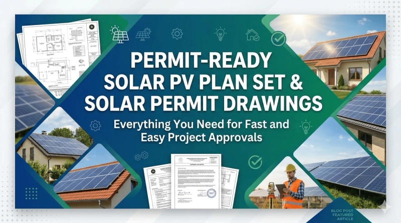 Permit-Ready Solar PV Plan Set & Solar Permit Drawings