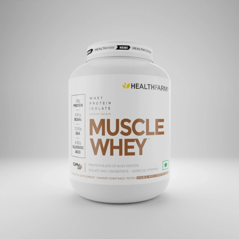 Buy Muscle Whey | Whey Protein Concentrate 2Kg Online in India – Healthfarm