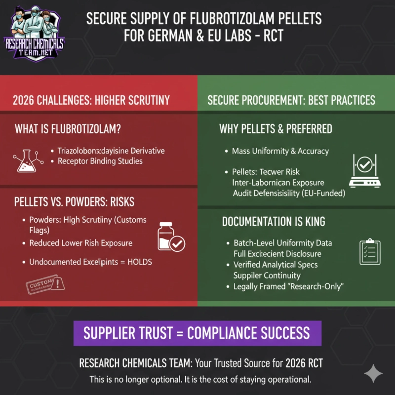 Secure Supply of Flubrotizolam Pellets for German Labs