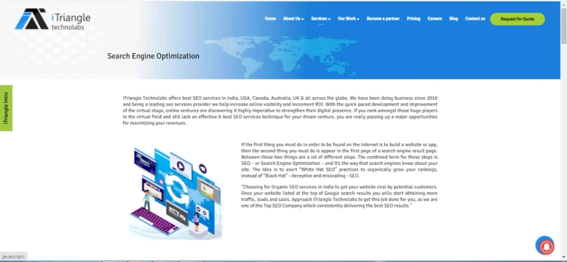 SEO Company in India and USA | iTriangle Technolabs