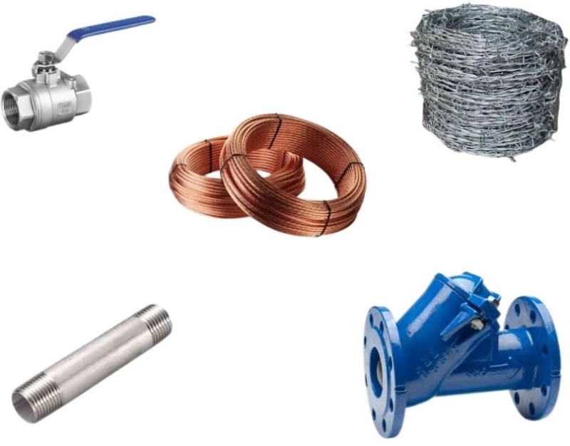 Industrial Essentials: Ball Valves, Barbed Wire Mesh, Copper Conductor, Ball Type Check Valve & Barrel Nipples