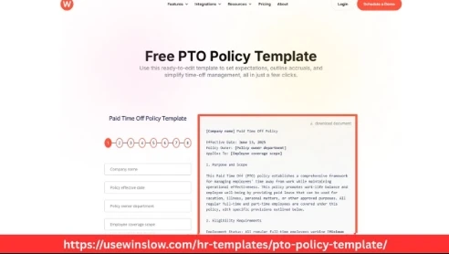 PTO Policy Template for HR and Small Business Teams