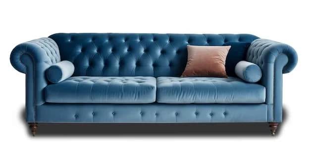 How to Create a Luxe Living Room With a Chesterfield Style Sofa