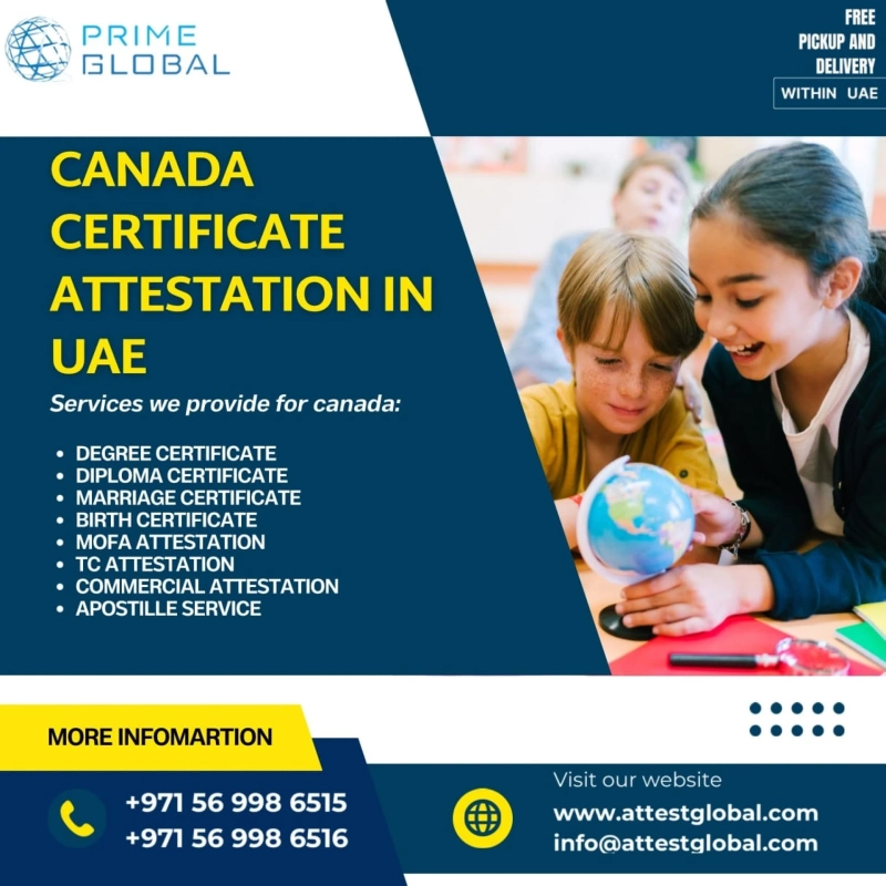 Quick & Easy Canada Certificate Attestation in UAE