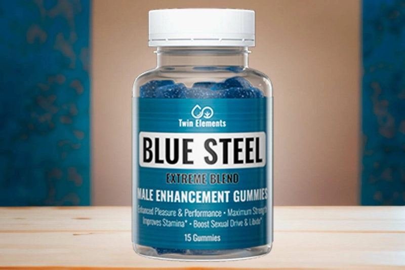 Top 10 Male Enhancement Gummies: Twin Elements Blue Steel CBD Male Enhancement Gummies