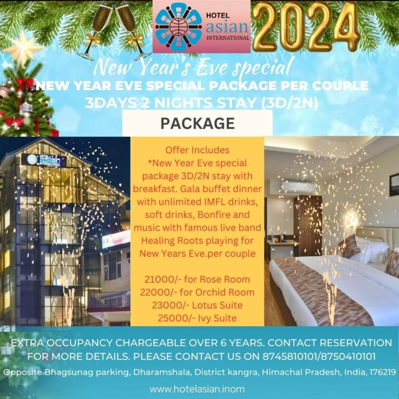 New Year Eve Special: 3D/2N, Gala Dinner, Music +91 8745810101