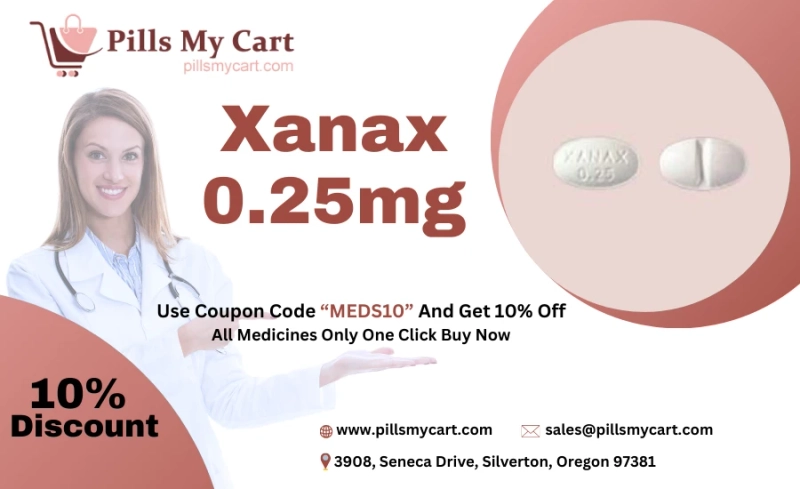 Buy Xanax 0.25mg Online and get Free Home delivery