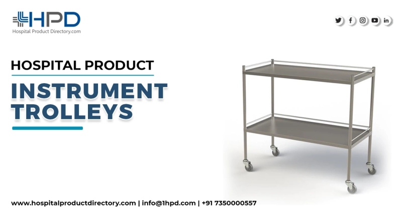 What are the different types of trolleys used by hospitals?