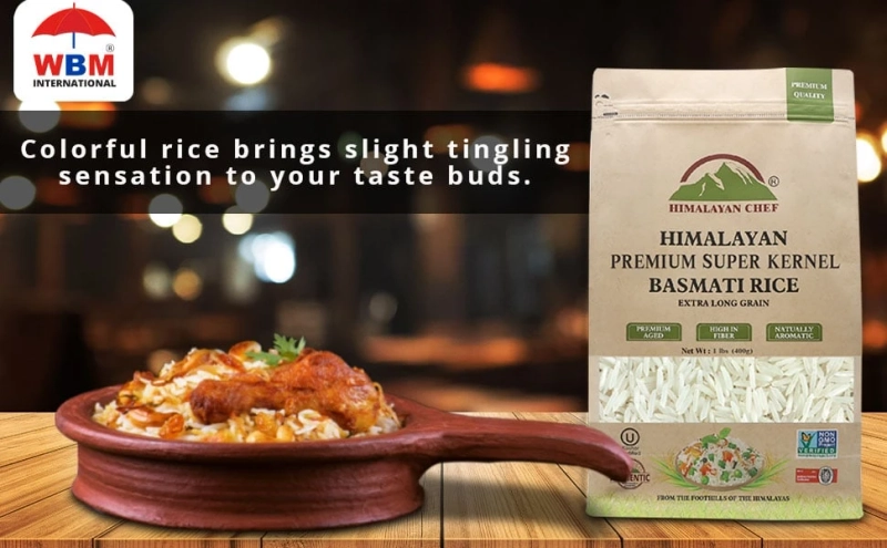 Himalayan Chef Basmati Rice Long-Grain Rice in Pakistan, Fluffy & Quick Cooking, Aromatic, 10 lbs