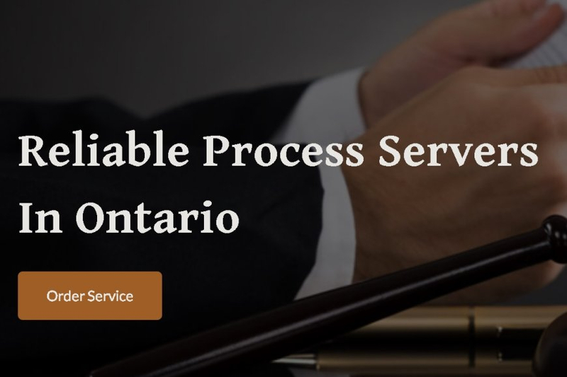 What are the benefits of making use of process servers in Ontario?