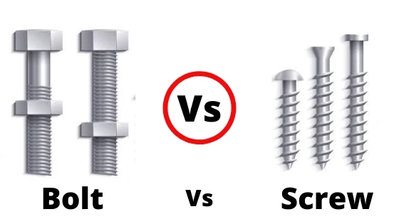Difference Between Screw & Bolt and its specification