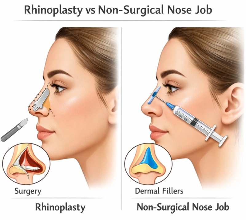 Rhinoplasty vs Non-Surgical Nose Job: Which Is Right for You?