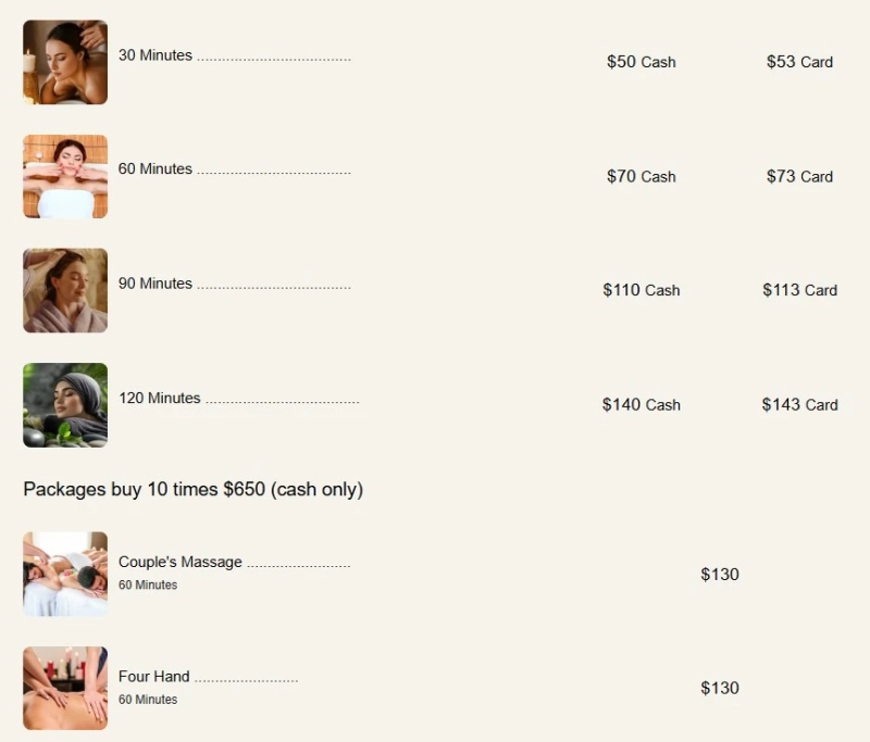 Ultimate Relaxation: How Much Does a 120-Minute Massage Cost in Glen Allen?