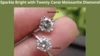 Sparkle Bright with Twenty Carat Moissanite Diamond