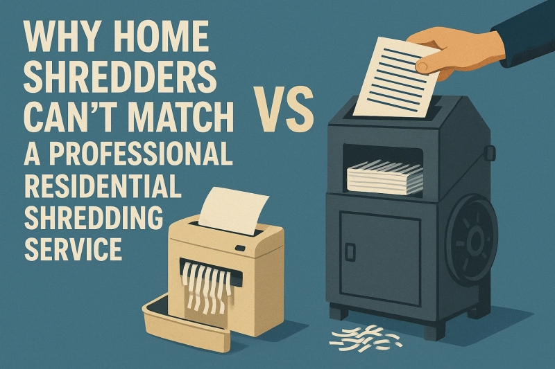 Why Home Shredders Can’t Match a Professional Residential Shredding Service
