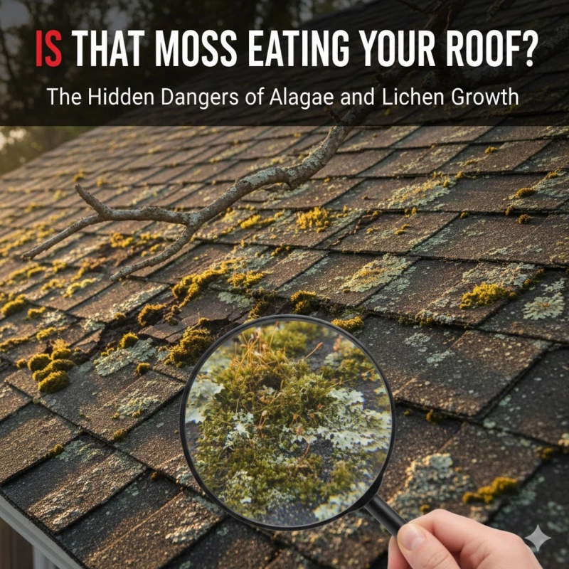 Is That Moss Eating Your Roof? The Hidden Dangers of Algae and Lichen Growth