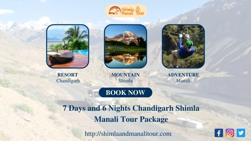 7 Days and 6 Nights Chandigarh Shimla Manali Tour Package