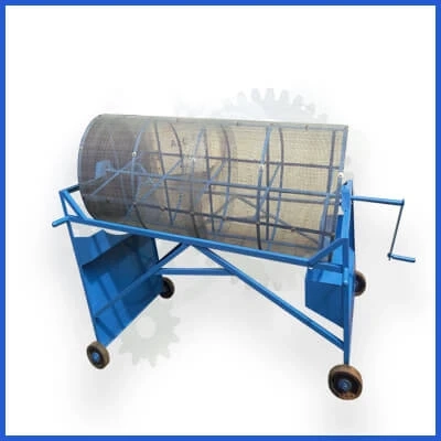 Sand Screening Machine Manual Rotary Type | Sunind.in