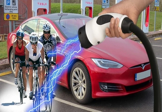 How Many Cyclists Does It Take Supercharge a Tesla?