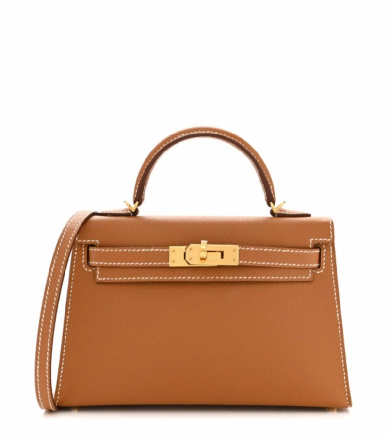 HERMES Kelly Mini 20 Sellier: Petite Perfection in Gold Epsom