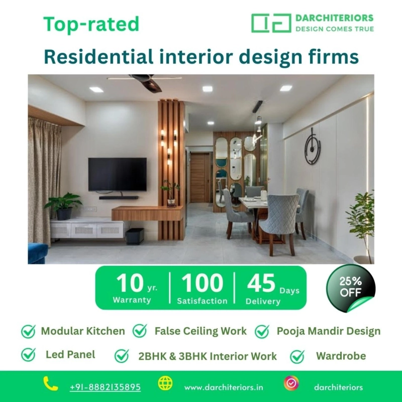 Darchiteriors Private Limited: Your Trusted Interior Designer in Gaur City Center, Noida Extension
