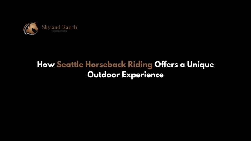 How Seattle Horseback Riding Offers a Unique Outdoor Experience