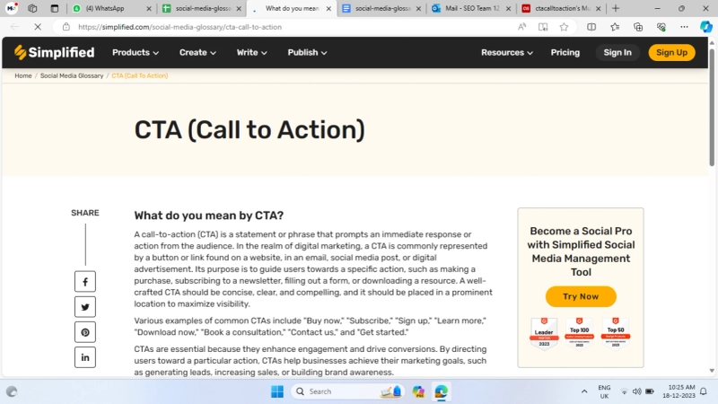 Understanding the Meaning of CTA (Call-to-Action): A Comprehensive Guide by Simplified