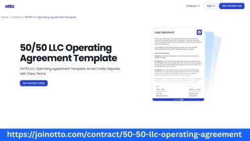 Secure a 50/50 LLC Operating Agreement Template Format