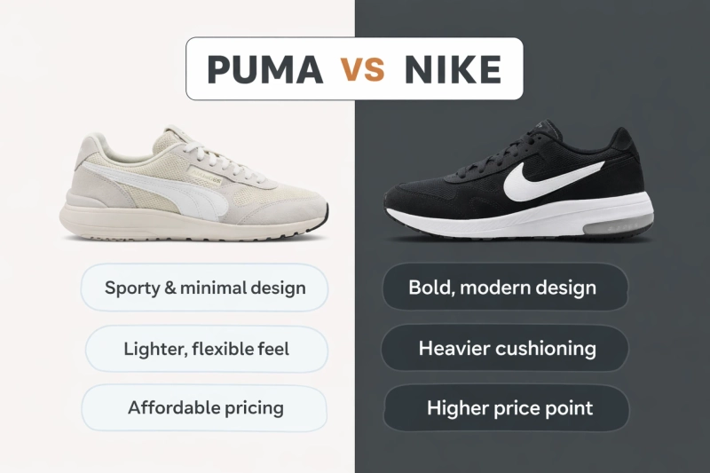 Comparison Between Puma and Nike Shoes in Pakistan 