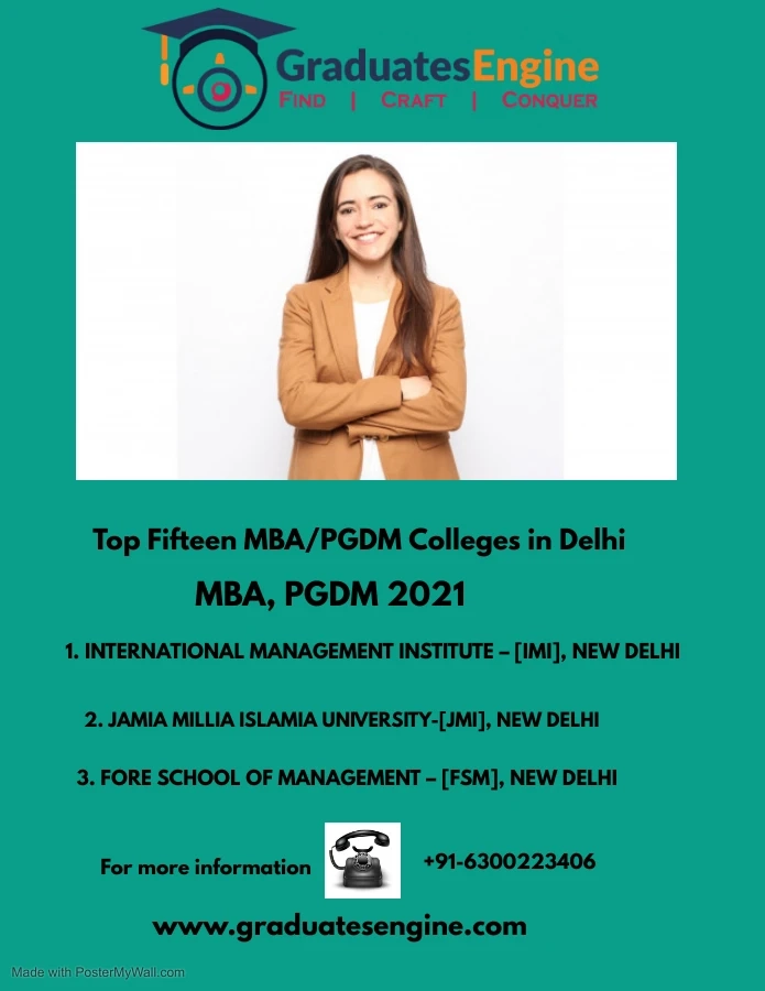 Top Fifteen MBA/PGDM Colleges in Delhi