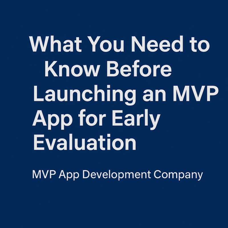 What You Need to Know Before Launching an MVP App for Early Evaluation