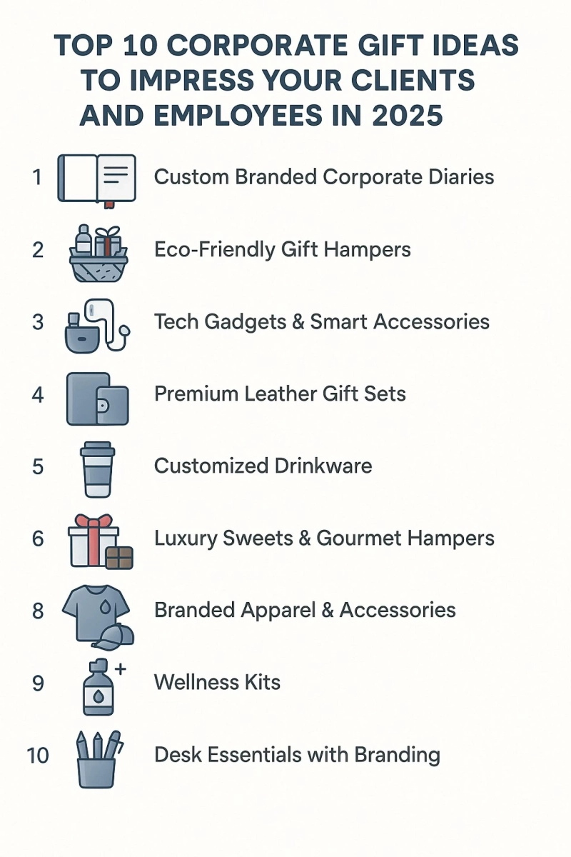 Top 10 Corporate Gift Ideas to Impress Your Clients and Employees in 2025