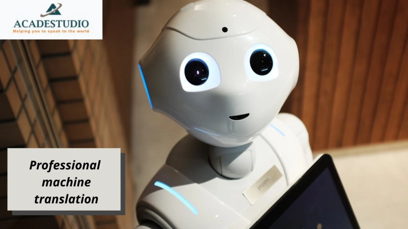 Professional machine translation service at Acadestudio