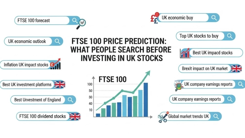 FTSE 100 Price Prediction: What People Search Before Investing in UK Stocks