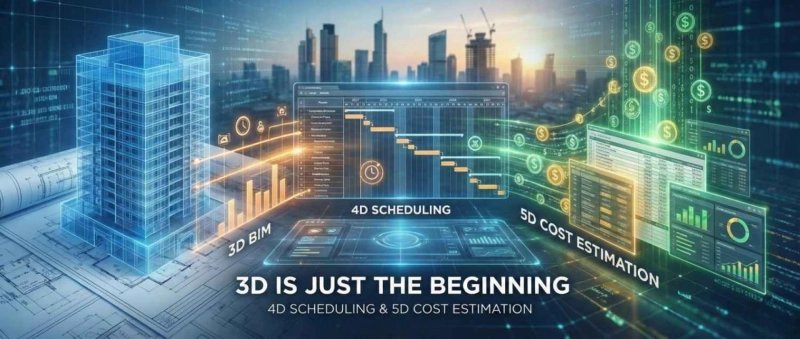 3D is Just the Beginning: How 4D Scheduling and 5D Cost Estimation Can Save Your Project Millions