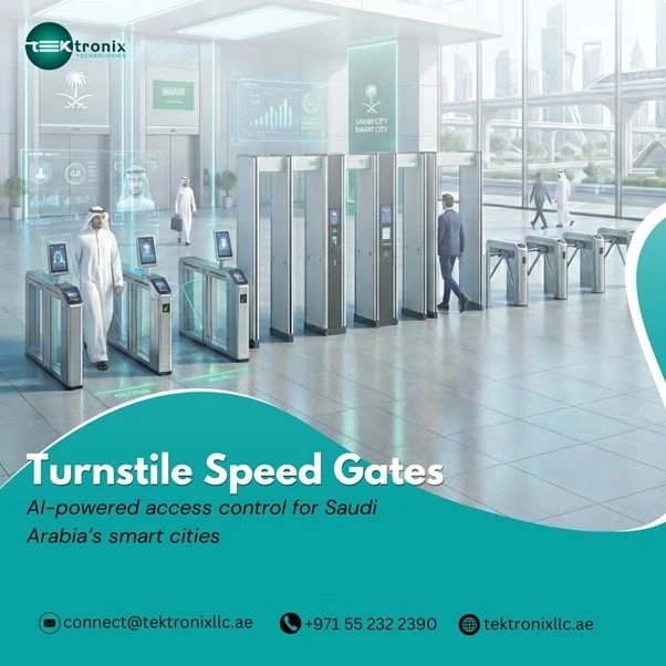 Premium Speed Gate Turnstile UAE Secure Access.
