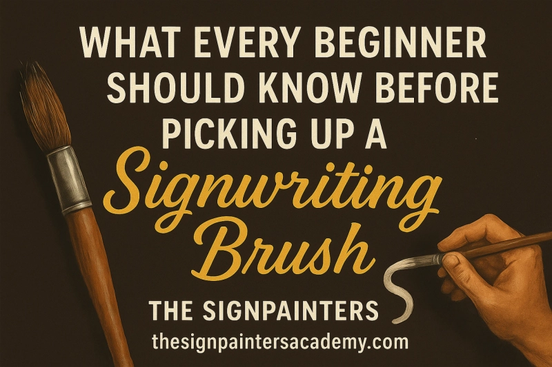 What Every Beginner Should Know Before Picking Up a Signwriting Brush