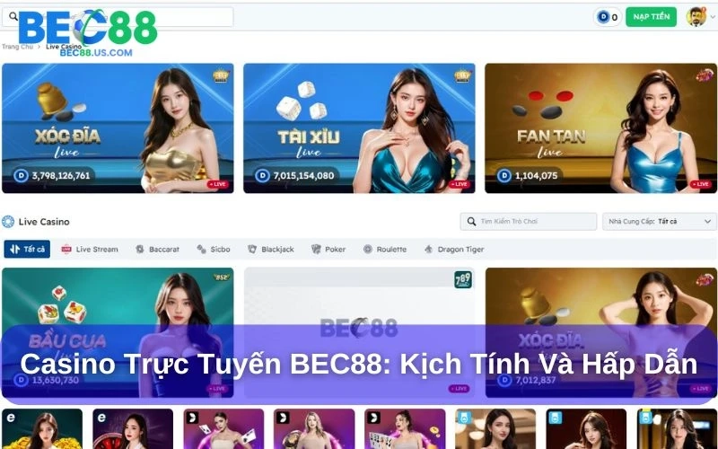 Cách chơi Xì Dách không thua tại Bec88 