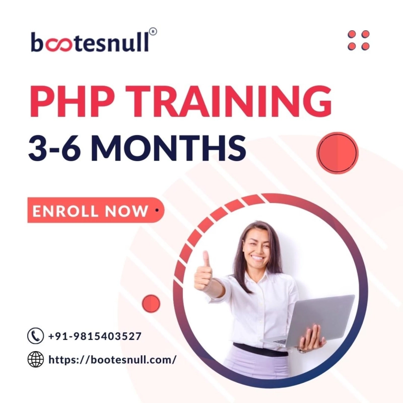 In House PHP Industrial Training & Course 3-6 Months