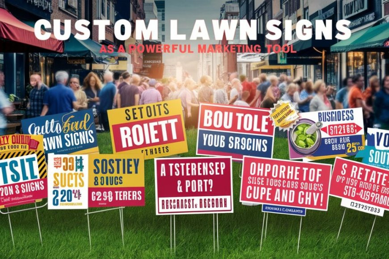 How Custom Lawn Signs Helped Businesses Increase Foot Traffic