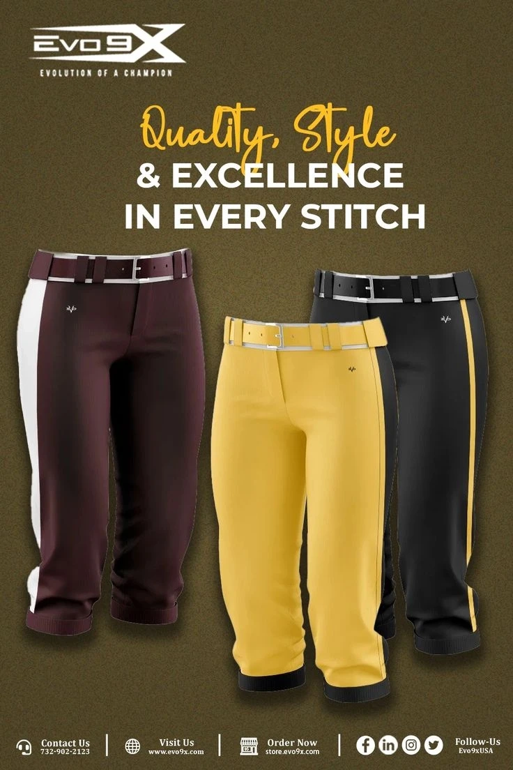 Get High-quality EVO9X Custom Knicker Baseball Pants