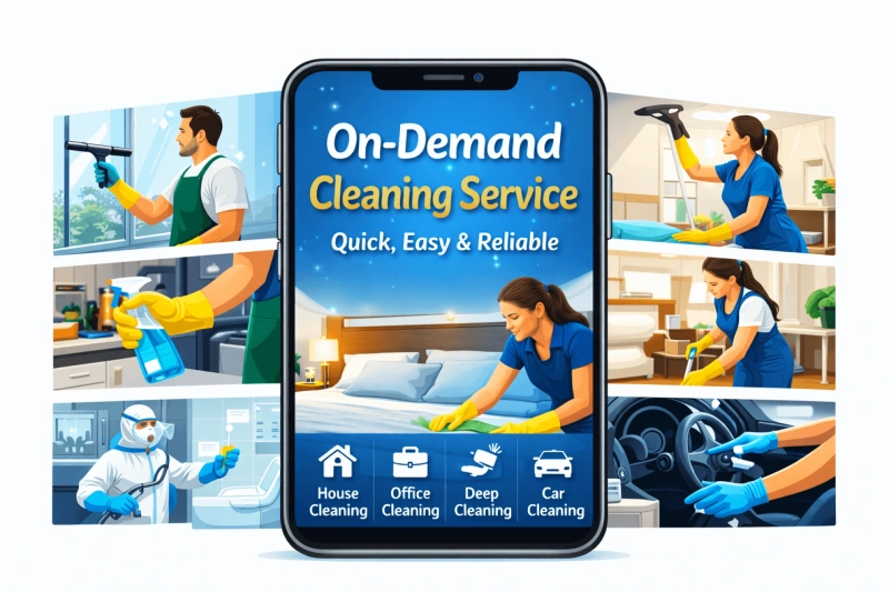 On-Demand Cleaning Service – Quick, Easy & Reliable