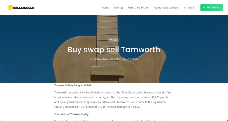 Explore Buy, Swap, and Sell Opportunities in Port Macquarie Area at Sellyagoods.com.au
