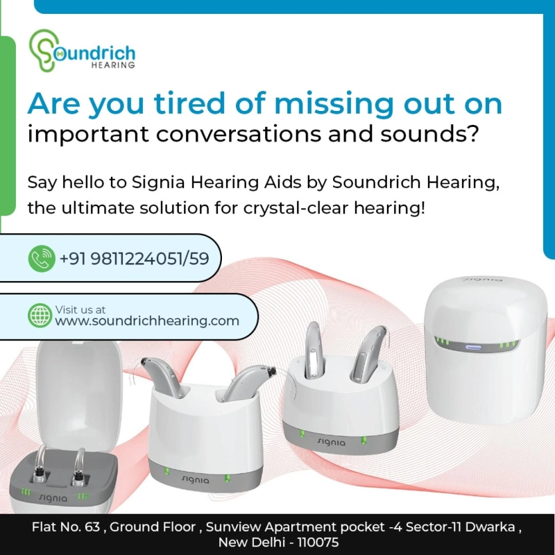 Achieve Clear Hearing with Signia Hearing Aids by Soundrich Hearing