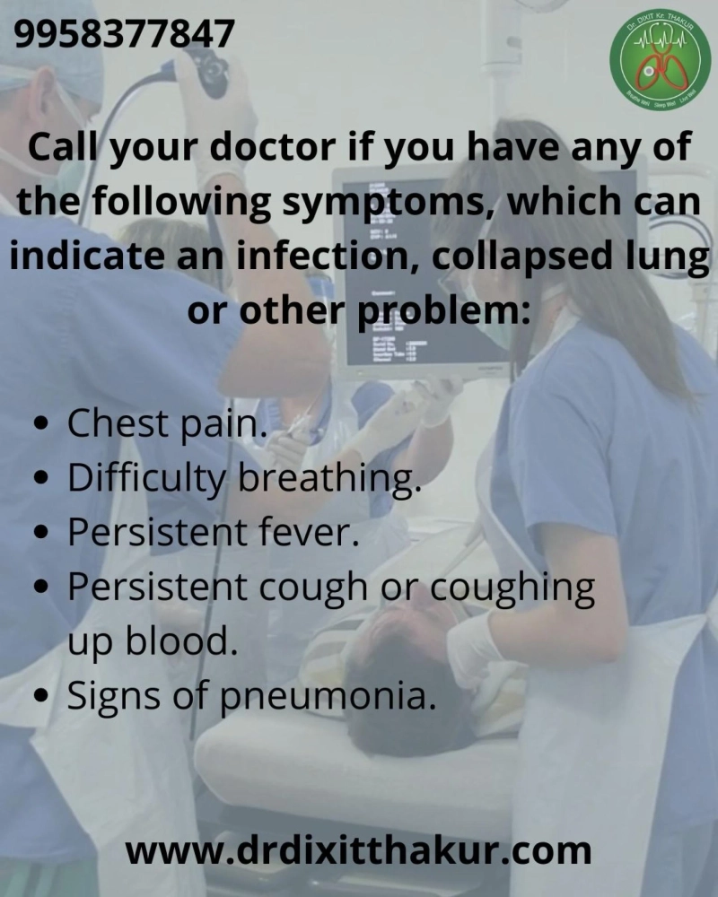 What happens after a bronchoscopy?