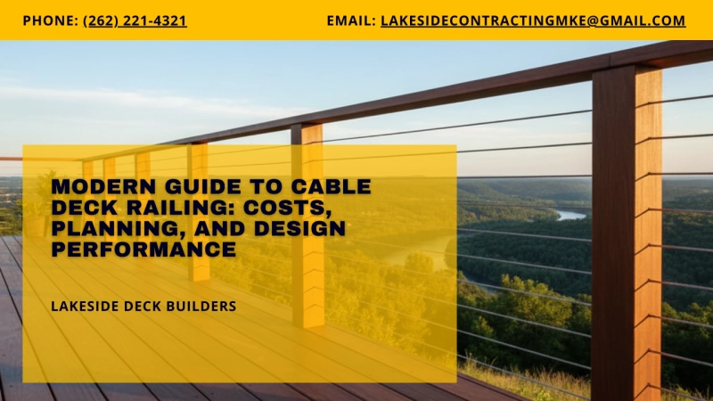 Modern Guide to Cable Deck Railing: Costs, Planning, and Design Performance