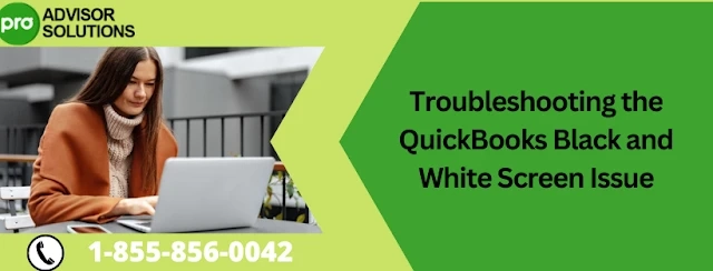 A Troubleshooting Guide To Fix QuickBooks black and white screen issue