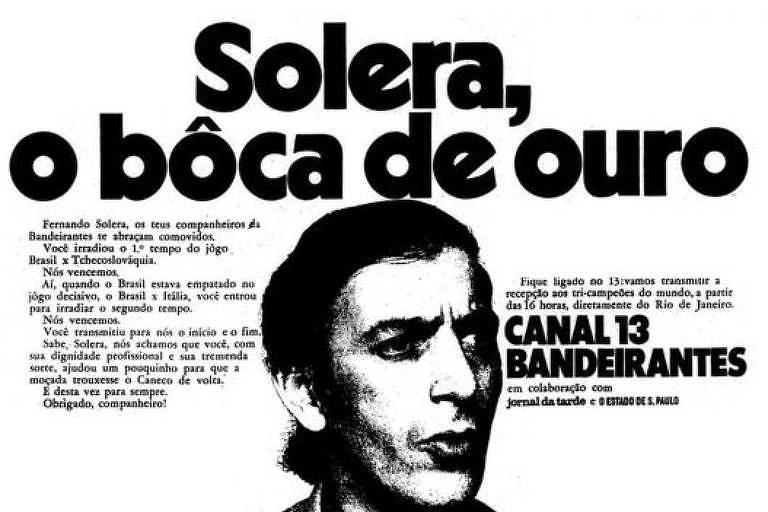 Os bastidores da pioneira transmissão do tri do Brasil na Copa de 70, que faz 50 anos